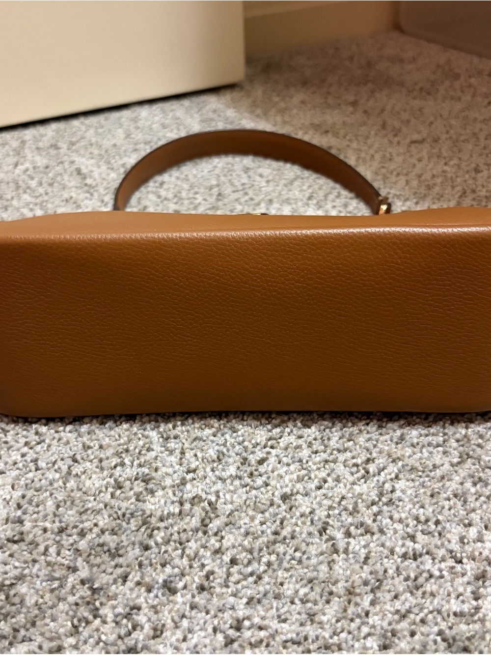 Kate Spade Cognac Pebbled Leather Shoulder Bag with Gold Hardware - Picture 7 of 12